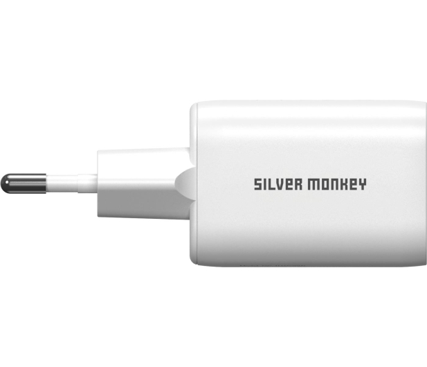 Silver Monkey Ładowarka sieciowa 30W USB-C PD + USB-A QC - 698300 - zdjęcie 4